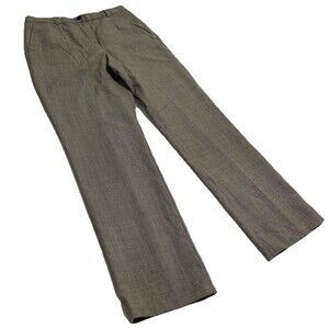 Pendleton 100% Virgin Wool Dress Pants Women Sz 8 White Black Houndstooth Lined